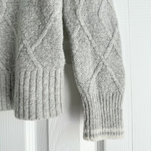 Vineyard Vines Cashmere Wool Sweater Size XXS Gray 1/4 Zip Mock Neck - Picture 4 of 11